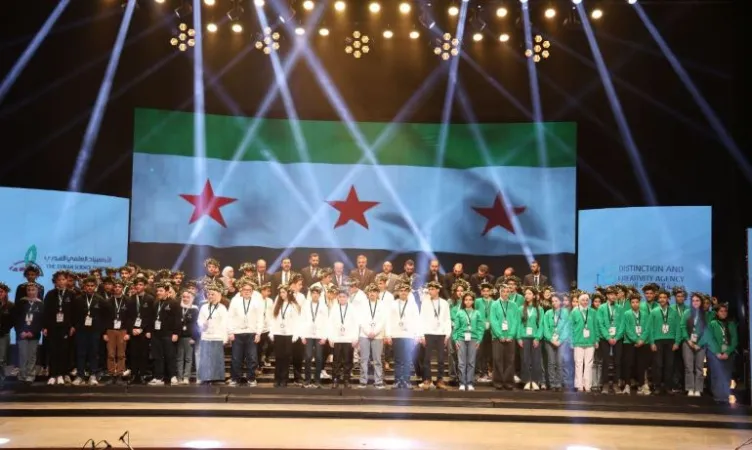 سوريا تحتفي بفرسان العلم تكريم أوائل الأولمبياد العلمي لعام 2026.