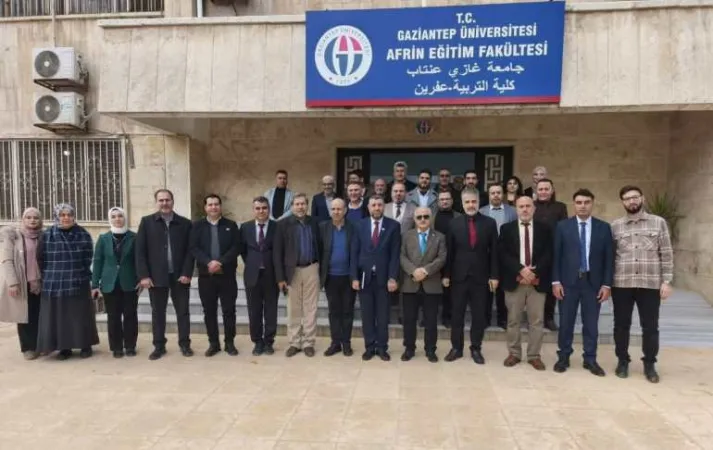 اللجنة الوزارية تواصل أعمالها في جامعة العلوم الصحية و أفرع جامعة غازي عنتاب في الشمال السوري.