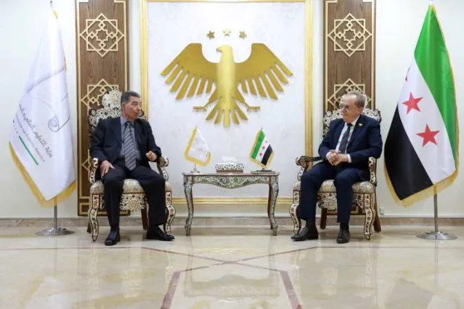 واقع العملية التعليمية ومراحل ونسب الإنجاز في مقر جامعة الاتحاد الخاصة بالرقة أبرز محاور لقاء وزير التعليم العالي والبحث العلمي مع رئيس الجامعة
