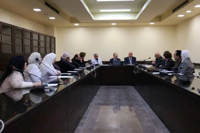وزير التعليم العالي الدكتور مروان الحلبي يناقش مع مجلس إدارة مشفى التوليد الجامعي بدمشق واقع الخدمات الطبية والتحديات الأكاديمية