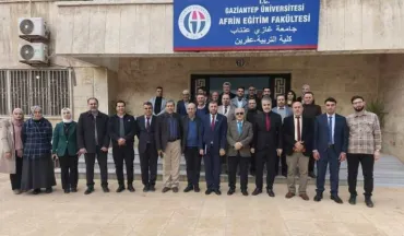 اللجنة الوزارية تواصل أعمالها في جامعة العلوم الصحية و أفرع جامعة غازي عنتاب في الشمال السوري.